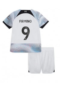Liverpool Roberto Firmino #9 Babytruitje Uit tenue Kind 2022-23 Korte Mouw (+ Korte broeken)